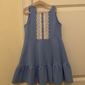 Janie and Jack Eyelet Lace Ponte Dress